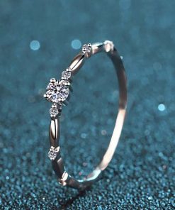 Celestial Spark Solitaire Ring