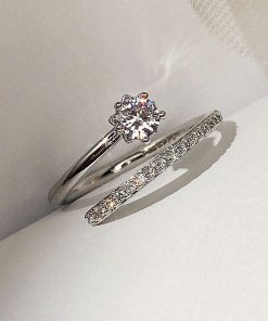 Classic Duo Diamond Ring Set